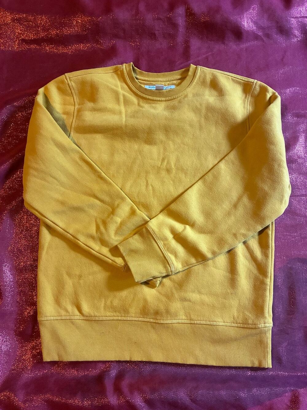 Amazon Essentials Sweatshirt Womens S Mustard Crewneck Long Sleeve Pullover